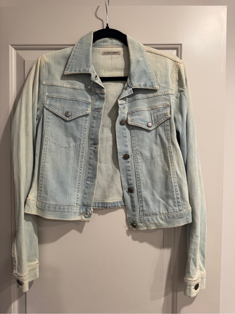 Citizens Of Humanity Pale Blue Denim Jacket